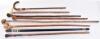 8x assorted walking sticks - 6