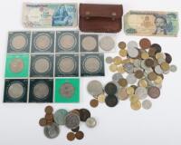 A mixed lot of GB and world coinage