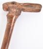 Fine late 19th century gentleman’s slender hardwood walking cane - 11