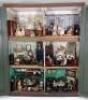 A rare and early 19th century English Dolls House cupboard and contents, - 2
