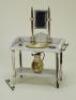A good stylish metal and marble dolls/dolls house wash stand, English circa 1920,