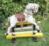 A painted and carved wooden Rocking Horse, English early 20th century, - 2