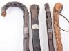 4x assorted knobbly walking sticks - 2