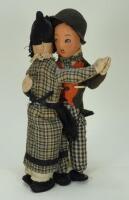 Dean’s Rag Book Charlie Chaplin and Auntie cloth dancing dolls, 1920s,