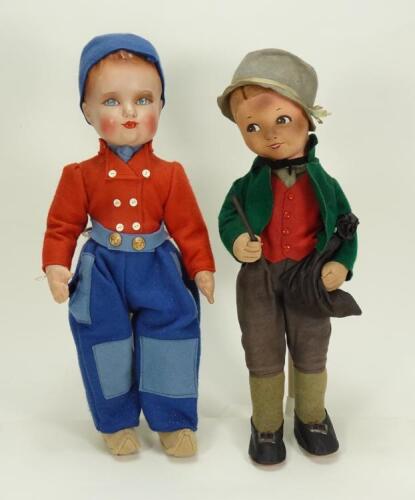 Dean’s Rag Book Dutch boy doll, circa 1950,