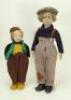 Norah Wellings felt boy doll, 1930s,