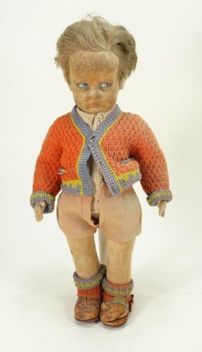 A Lenci 300 series felt Boy doll, Italian circa 1930,