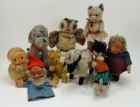 Collection of German soft toys, 1950s,