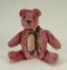 Rare miniature pink mohair Schuco Teddy bear compact, German 1920s, - 3