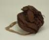 Brown silk 19th century Dolls bonnet,