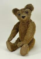 Early brown mohair Teddy bear, possibly W.J Terry, English circa 1913,