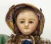 Early English wax over composition shoulder head doll, circa 1860, - 2