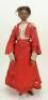 A rare and interesting carved wooden portrait Lay figure/mannequin doll, 19th century,