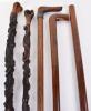 5x assorted wooden walking sticks c.1900