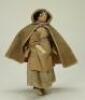 A good painted wooden Grodnertal doll, German 1820-30, - 2