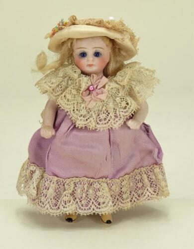 Kestner miniature all-bisque doll, German circa 1890,