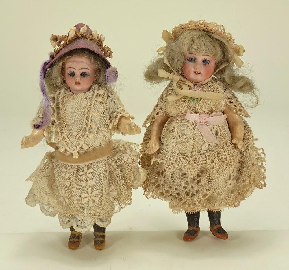 Early 1900s Miniature Bisque Dolls