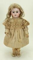 Tete Jumeau walking bisque head doll, French circa 1900,