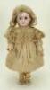 Tete Jumeau walking bisque head doll, French circa 1900,