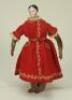 Early glazed china shoulder head doll, German circa 1840,