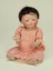 Rare E. Horsman Co wigged all-bisque baby doll, German circa 1925,