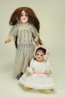 A small Trebor bisque head baby doll, German circa 1920,