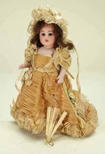 Simon & Halbig miniature all-bisque doll, German circa 1900,