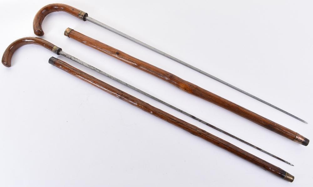 Mole Rummage Stick 2x late 19th century customs officer’s rummage sticks,