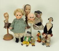 Collection of various dolls and related pieces,