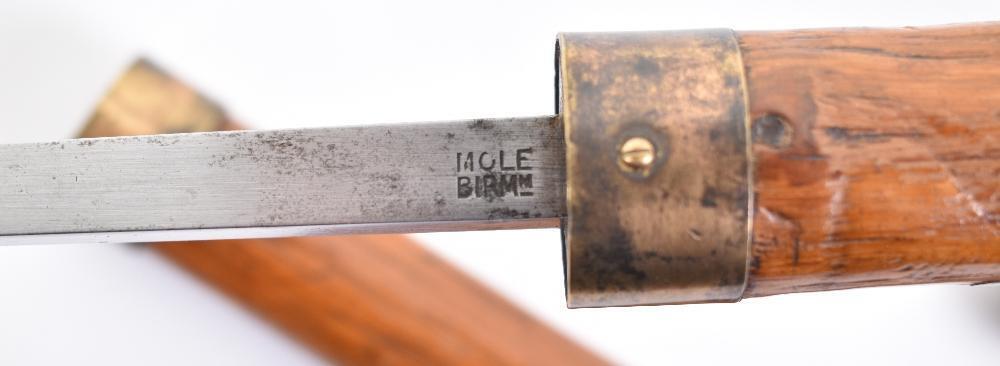Mole Rummage Stick 2x late 19th century customs officer’s rummage sticks,