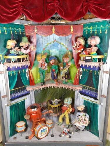 A large Pelham Puppet electric driven Shop display animated unit, early 1970s,