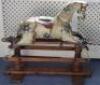 A G & J Lines carved and painted wooden Rocking Horse, early 20th century,