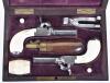 ^ Pair of good quality Belgian boxlock percussion pocket pistols c.1830 - 2