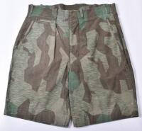 Pair of Camouflaged Shorts Made From WW2 German Zeltbahn