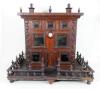 A fine and early English wooden dolls house, English 1830s,