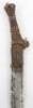 Large Curved Banza Throwing Knife Used by the Azande of Southern Sudan - 3