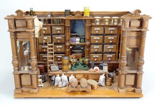 A fine and impressive General Store room-set with contents, German circa 1890,