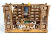 A fine and impressive General Store room-set with contents, German circa 1890,