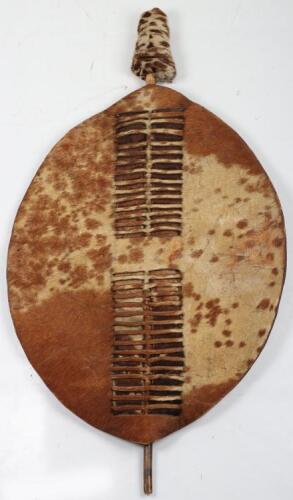 Zulu Cow Hide Shield Ishilunga of Conventional Form