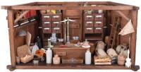 Early wooden General Store room set, German mid 19th century,
