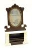 A rare large scale Walterhausen Dolls House fireplace with over mantel mirror,