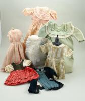 Collection of dolls clothes,