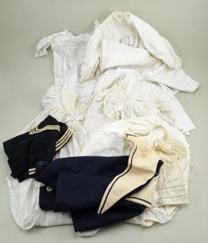 Dolls clothes, children&rsquo;s books and china ware,