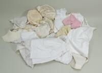Collection of white cotton dolls undergarments,