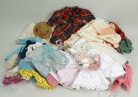 Collection of dolls clothes,