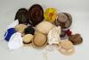 Good collection of ten pairs of doll shoes, socks and bonnets, - 2