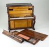 An unusual wooden upright piano sewing box or Necessaire, English 19th century, - 4