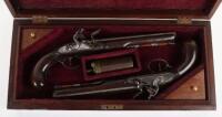 Pair of 20 Bore Flintlock Holster Pistols by Edgson of Stamford c.1800