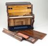 An unusual wooden upright piano sewing box or Necessaire, English 19th century, - 5