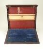 An unusual wooden upright piano sewing box or Necessaire, English 19th century, - 7